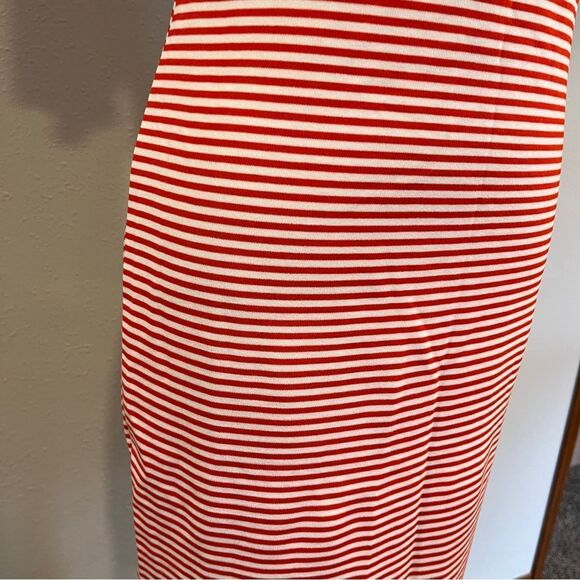 Ann Taylor Striped Red and White short sleeve mini casual Dress - Picture 4 of 13